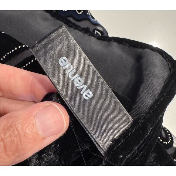 Avenue Scarf Sheer Burnout Velvet Silk Blend Goth Fairy Boho Festival 90s Look - Picture 6 of 12